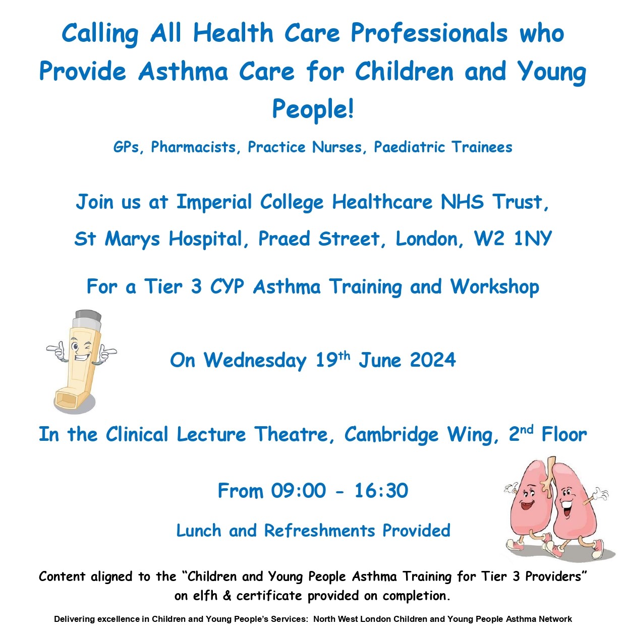 CYP asthma training workshop - in-person